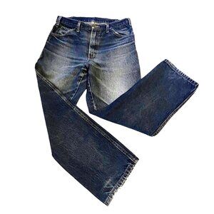 Dickies Mens Blue Jeans Medium Wash Straight Size 34x30 Workwear Cotton 5 pocket